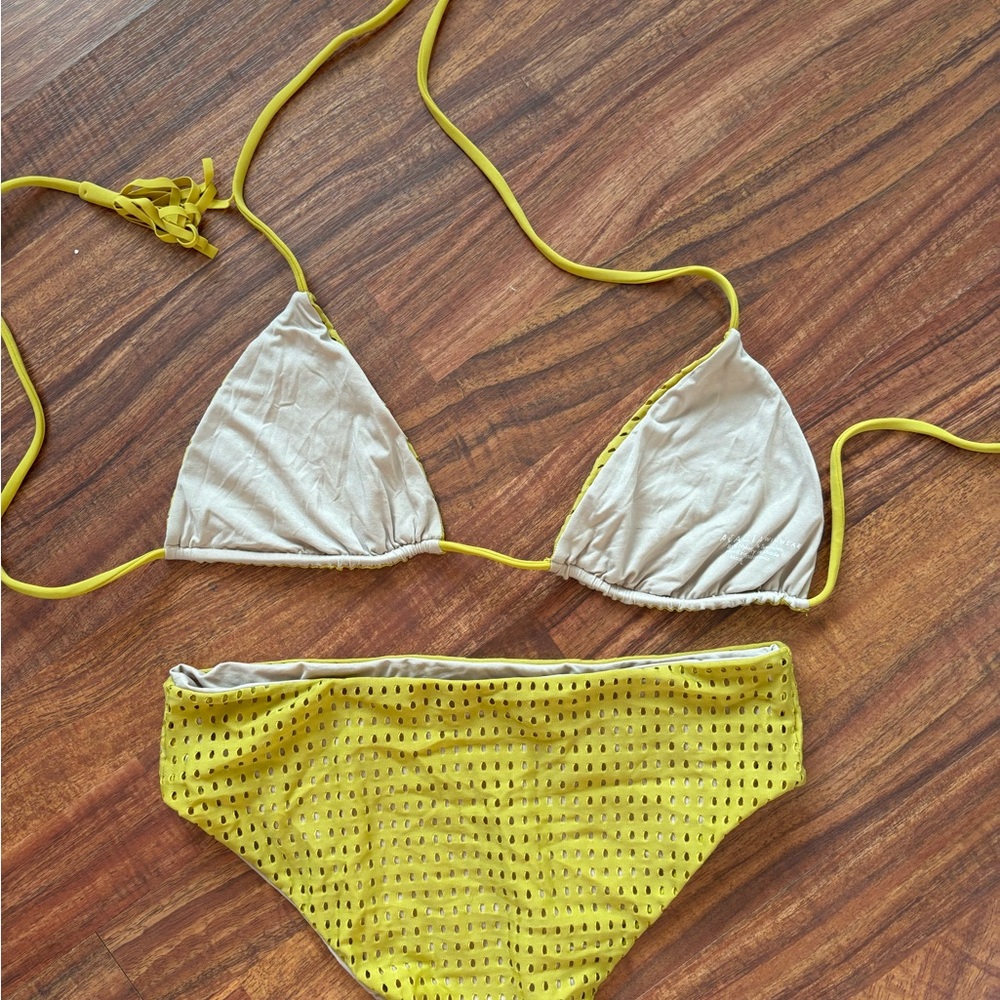 Acacia Swimwear Bikini Set - Pineapple size Large - Picture 2 of 3